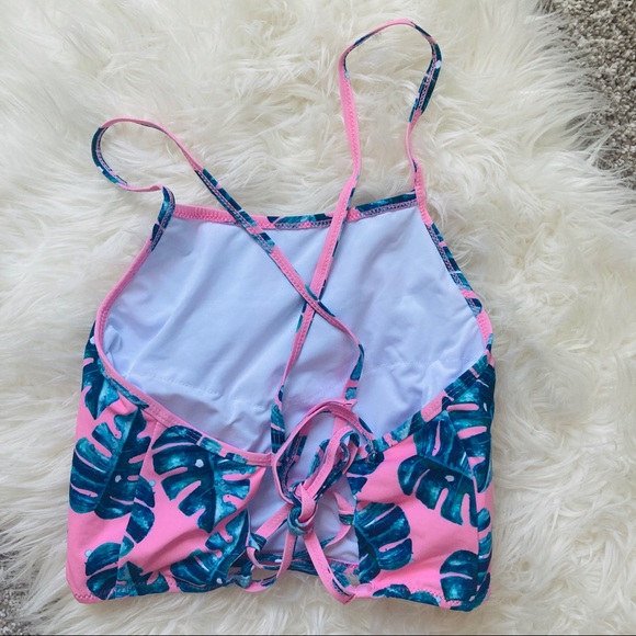 NWT Cupshe | Palm Leaf Tankini Top - Picture 4 of 5
